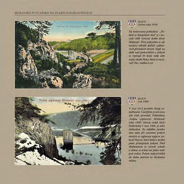 Náhled Moravské Švýcarsko na starých pohlednicích