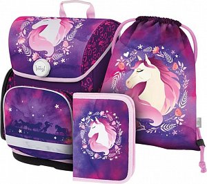 BAAGL 3 SET Ergo Kůň: aktovka, penál, sáček