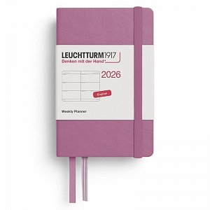 Weekly Planner 2026 Mini (A7) Dusty Rose