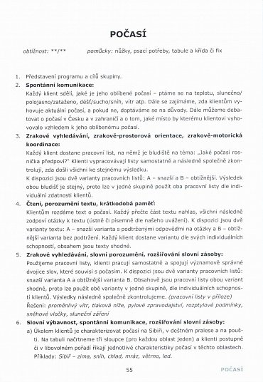 Náhled Dejme mozky dohromady - Skupinová kognitivní rehabilitace a reedukace jazykových funkcí