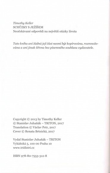 Náhled Schůzky s Ježíšem - Neočekávané odpovědi na největší otázky života