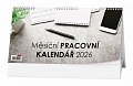 Měsíční pracovní kalendář 2026 - stolní kalendář