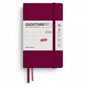 Weekly Planner 2026 Pocket (A6) Port Red