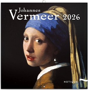 Kalendář 2026 poznámkový: Johannes Vermeer, 30 x 30 cm
