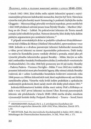 Náhled Železnice, pošta a telegraf rakouské armády v letech 1848-1914