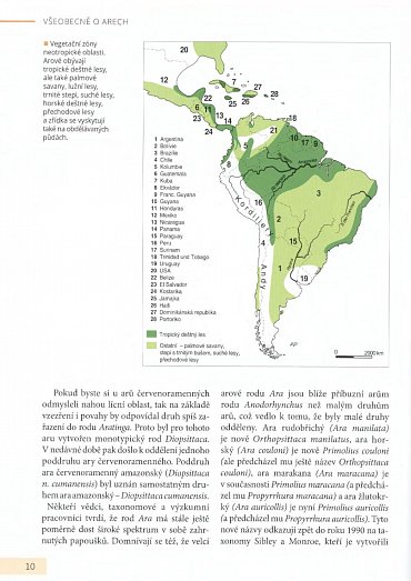 Náhled Arové - Chov, výživa a krmení, voliéry, život ve volnosti