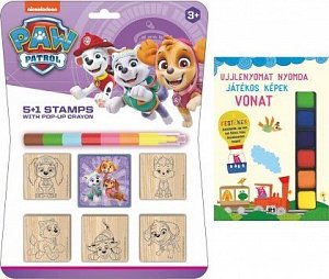 Tlapková patrola - Razítka 5+1 s voskovkou