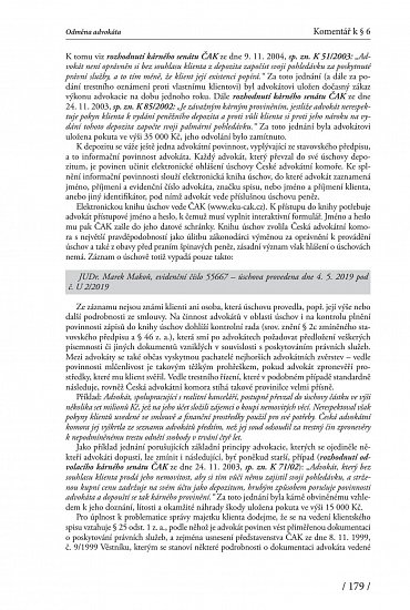 Náhled Advokátní tarif - Odměna advokáta podle stavu k 1.2.2019 - Komentář (vyhláška č. 177/1996 Sb.