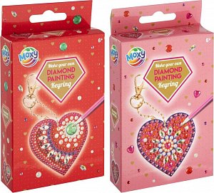 Diamantové malování klíčenka Srdíčko