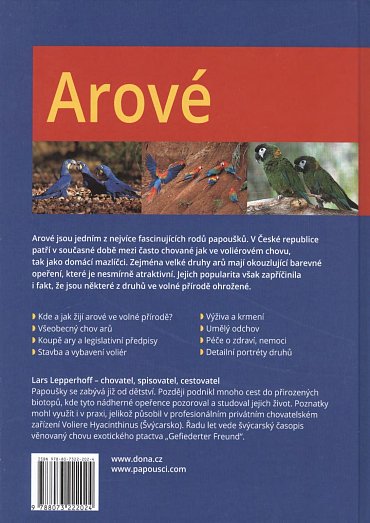 Náhled Arové - Chov, výživa a krmení, voliéry, život ve volnosti