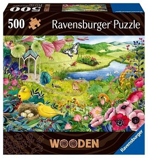 Puzzle Divoká zahrada 500 dílků (dřevěné)