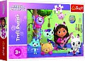 Puzzle Gabby a její krásný domeček pro panenky 27x20cm 30 dílků v krabičce 21x14x4cm