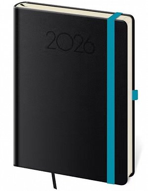 Diář 2026 týdenní A5 Praga - černá