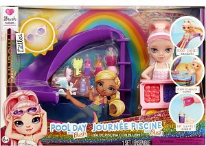 Rainbow High Sada s malou sestřičkou – bazén