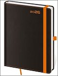 Diář 2026 týdenní A5 Black Orange s poutkem