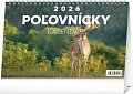 NOTIQUE Stolový Poľovnícky kalendár 2026, 23,1 x 14,5 cm