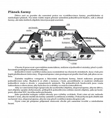 Náhled Vystřihovánky ke slepování - Statek