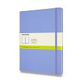 Zápisník Moleskine - tvrdé desky, XL, čistý - nebesky modrý