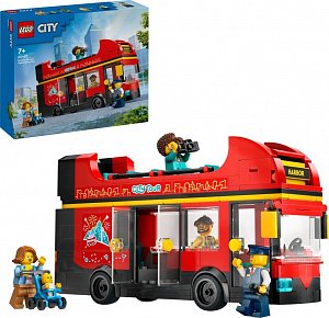 LEGO® City 60407 Červený dvoupodlažní vyhlídkový autobus