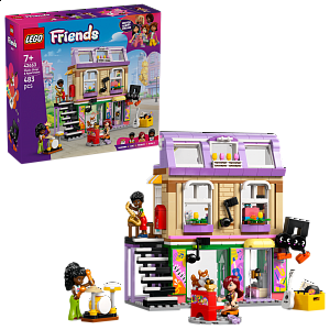 LEGO® Friends 42653 Obchod s hudebninami a byt