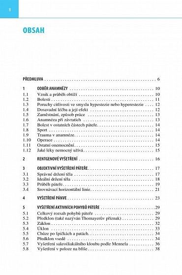 Náhled Orientační vyšetření páteře