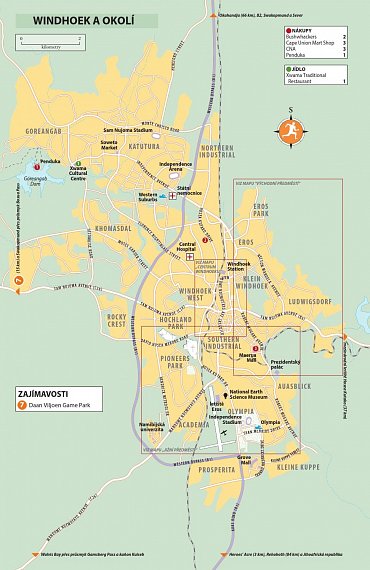 Náhled Namibie a Viktoriny vodopády - Turistický průvodce