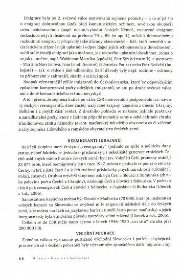 Náhled Migrace - Historie a současnost