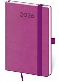 Diář 2026 týdenní kapesní Print Pop - fialová