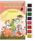 Pohádky - Omalovánky s vodovými barvami a štětcem