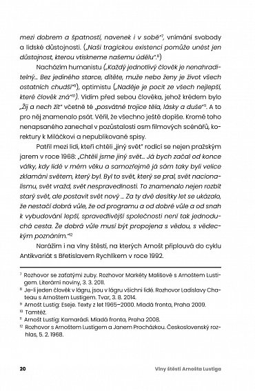 Náhled Vlny štěstí Arnošta Lustiga aneb My jsme chtěli jiný svět