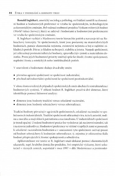 Náhled Etika v podnikání a hodnoty trhu