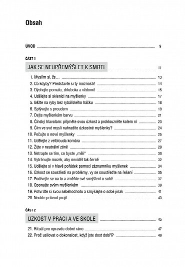 Náhled 101 pravidel, jak zastavit úzkost - Získejte znovu kontrolu nad životem, který chcete žít