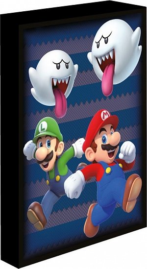 Obraz LED svítící Super Mario, 30x40 cm