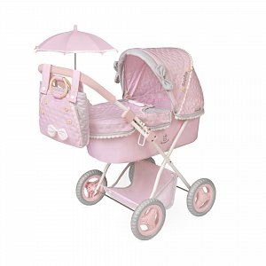 DeCuevas 85075 Skládací kočárek pro panenky se slunečníkem a taškou Sophie 2025 - 60 cm