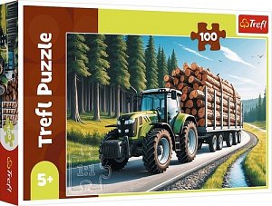 Puzzle Lesní traktor 100 dílků