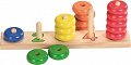 Třídící hra Naučte se počítat s dřevěnými kroužky