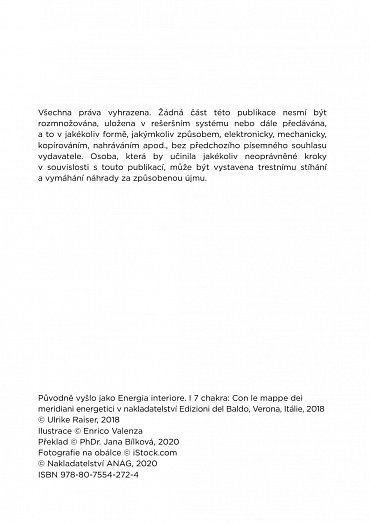 Náhled Vnitřní energie 7 čaker s mapami energetických meridiánů - Vesmírná harmonie, pět elementů, naslouchání vlastnímu tělu