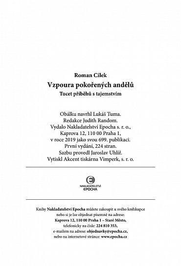 Náhled Vzpoura pokořených andělů - Tucet příběhů s tajemstvím