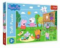 Puzzle Prasátko Peppa: Zábava v trávě MAXI 24 dílků