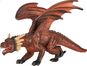 Drak ohnivý figurka