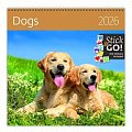 Kalendář nástěnný plánovací 2026 - Dogs