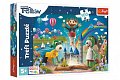 Puzzle Pohádkový večer s Treflíky/Dobrou noc, Treflíci 41x27,5cm 100 dílků v krabici 29x19x4cm