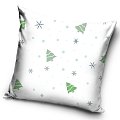 Velurový povlak na polštářek Bílé Vánoce