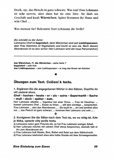Náhled Lesen und Üben - Essen und Trinken - úroveň A