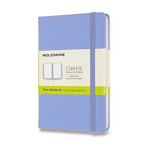 Zápisník Moleskine - tvrdé desky, S, čistý - nebesky modrý