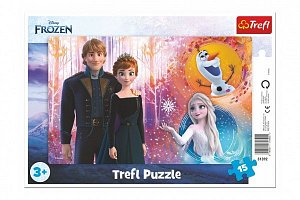 Trefl Puzzle Frozen - Šťastné vzpomínky / 15 dílků