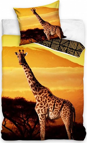 Bavlněné povlečení Žirafa Etno