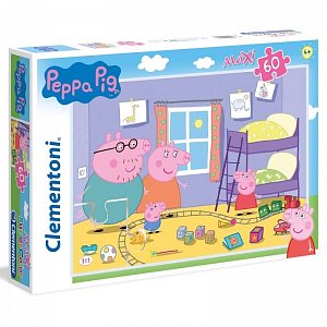 Clementoni Puzzle Maxi Prasátko Peppa / 60 dílků