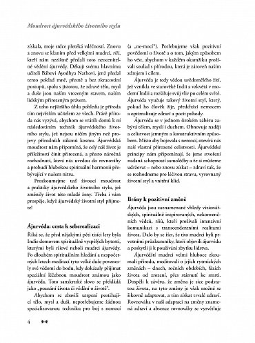 Náhled Moudrost ájurvédského životního stylu - Ucelený recept na optimalizaci zdraví, předcházení nemocem