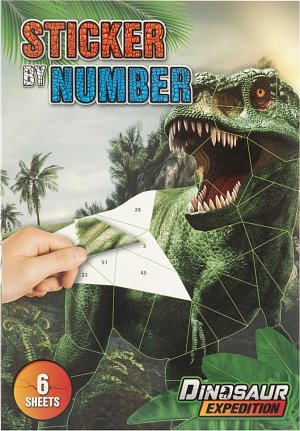 Samolepkové malování Dinosaurus